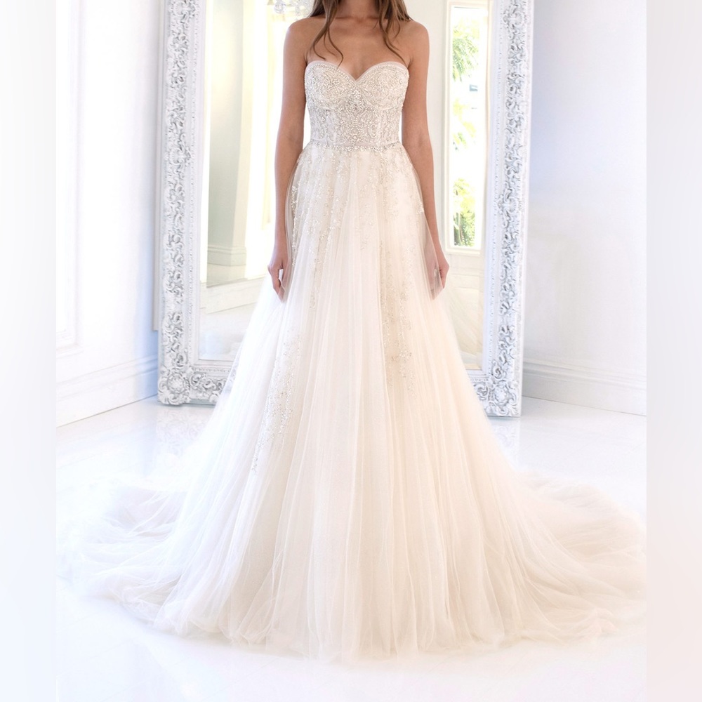 Swarovski Crystal + Moonstone Wedding Dress JAYNE 3279 Winnie Couture